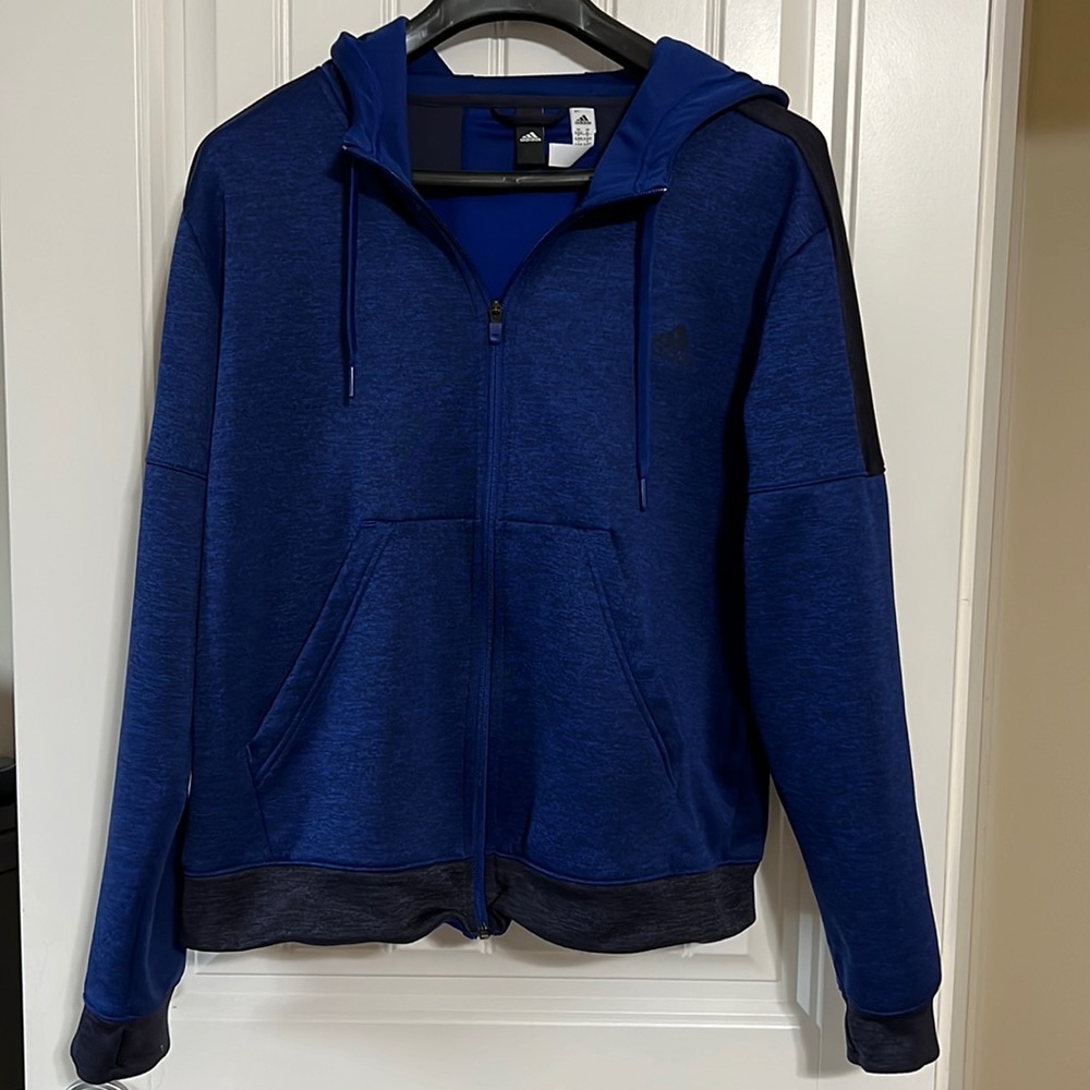 Adidas Womens Fleece Hooded Jacket with Thumb holes